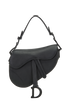 Mini Saddle Ultra Matte, &pound;1,600, Handbags, Black, Leather, Front view